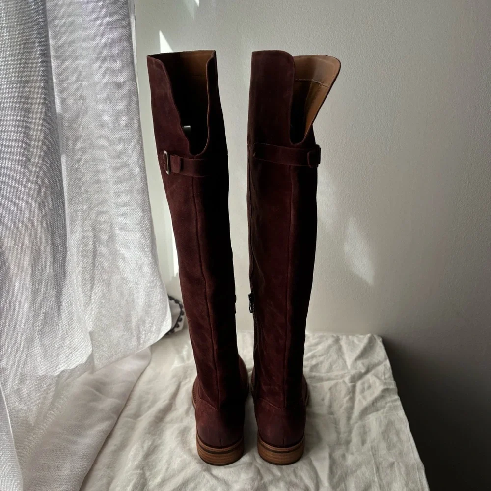 New KORK-EASE Addison Distressed Over The Knee Boot Sz 6 Taupe Comfort Walking